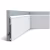 Плинтус под покраску Orac Decor Axxent High Heels SX156 2000×202×16