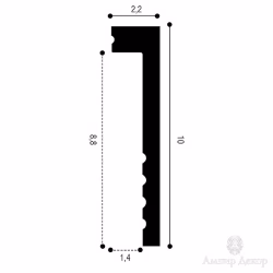 Плинтус под покраску Orac Decor Fundamentals SX171 2000×100×22