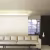 Потолочный плинтус под покраску Orac Decor Modern Straight C357 с подсветкой 2000×110×71 фото в интерьере