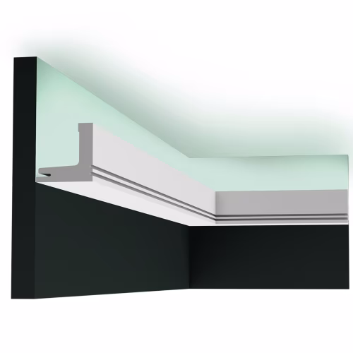 Потолочный плинтус под покраску Orac Decor Modern Stripe C361 с подсветкой 2000×50×50