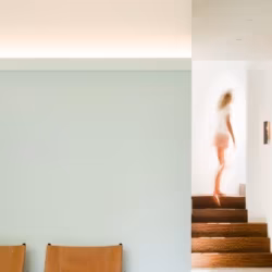Потолочный плинтус под покраску Orac Decor Modern L3 C381 с подсветкой 2000×50×95