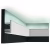 Потолочный плинтус под покраску Orac Decor Modern L3 C381 с подсветкой 2000×50×95