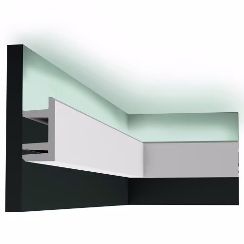 Потолочный плинтус под покраску Orac Decor Modern L3 C381 с подсветкой 2000×50×95