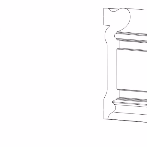 Молдинг под покраску Orac Decor Axxent DX119 2300×92×22