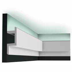 Потолочный плинтус под покраску Orac Decor Modern L3 C383 с подсветкой 2000×50×140