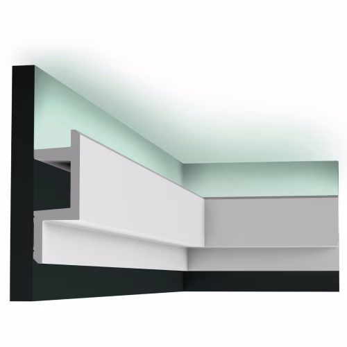 Потолочный плинтус под покраску Orac Decor Modern L3 C383 с подсветкой 2000×50×140