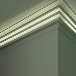 Потолочный плинтус под покраску Orac Decor Modern L3 C382 с подсветкой 2000×50×140
