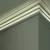 Потолочный плинтус под покраску Orac Decor Modern L3 C382 с подсветкой 2000×50×140 фото в интерьере