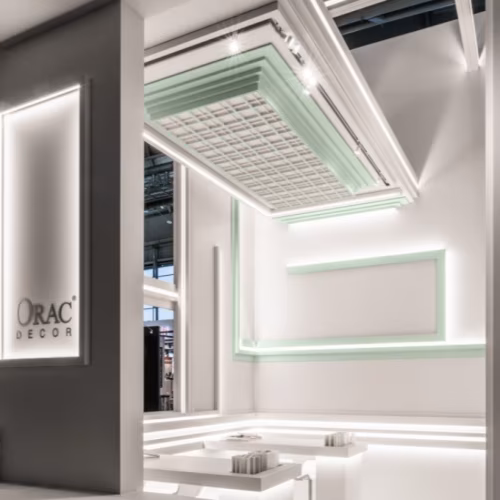 Потолочный плинтус под покраску Orac Decor Modern L3 C382 с подсветкой 2000×50×140