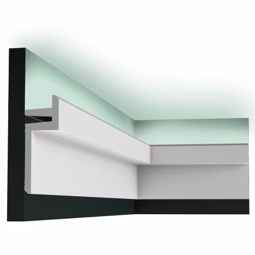 Потолочный плинтус под покраску Orac Decor Modern L3 C382 с подсветкой 2000×50×140