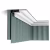 Потолочный плинтус под покраску Orac Decor Select C390 с подсветкой 2000×100×60