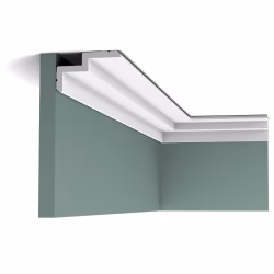 Потолочный плинтус под покраску Orac Decor Select C390 с подсветкой 2000×100×60
