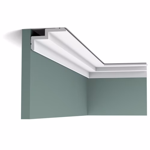Потолочный плинтус под покраску Orac Decor Select C390 с подсветкой 2000×100×60
