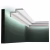 Потолочный плинтус под покраску Orac Decor Select C390 с подсветкой 2000×100×60