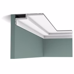 Потолочный плинтус под покраску Orac Decor Modern Steps C391 с подсветкой 2000×160×60