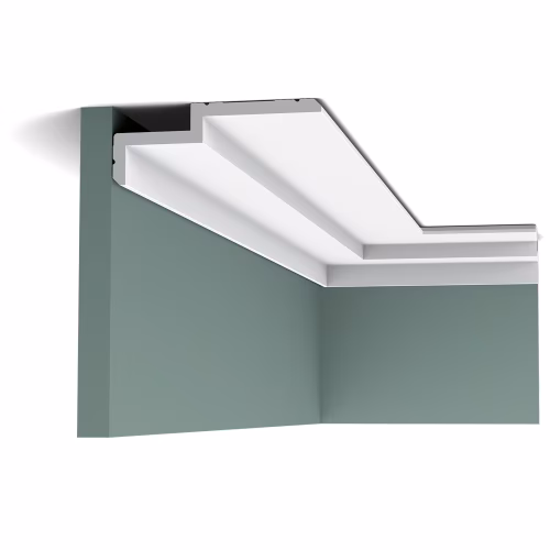 Потолочный плинтус под покраску Orac Decor Modern Steps C391 с подсветкой 2000×160×60