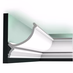 Потолочный плинтус под покраску Orac Decor New Classic C900 с подсветкой 2000×146×171