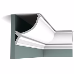 Потолочный плинтус под покраску Orac Decor New Classic C900 с подсветкой 2000×146×171