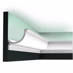 Потолочный плинтус под покраску Orac Decor Select C902 с подсветкой 2000×103×103