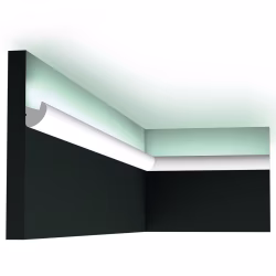 Потолочный плинтус под покраску Orac Decor Select CX188 с подсветкой 2000×30×34