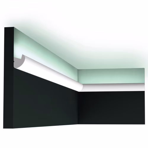 Потолочный плинтус под покраску Orac Decor Select CX188 с подсветкой 2000×30×34
