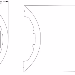 Молдинг под покраску Orac Decor Ulf Moritz Radius P3070 2000×125×32