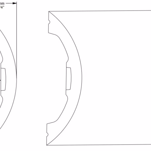 Молдинг под покраску Orac Decor Ulf Moritz Radius P3070 2000×125×32