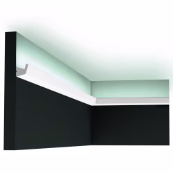 Потолочный плинтус под покраску Orac Decor Select CX189 с подсветкой 2000×27×27