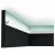 Потолочный плинтус под покраску Orac Decor Select CX189 с подсветкой 2000×27×27