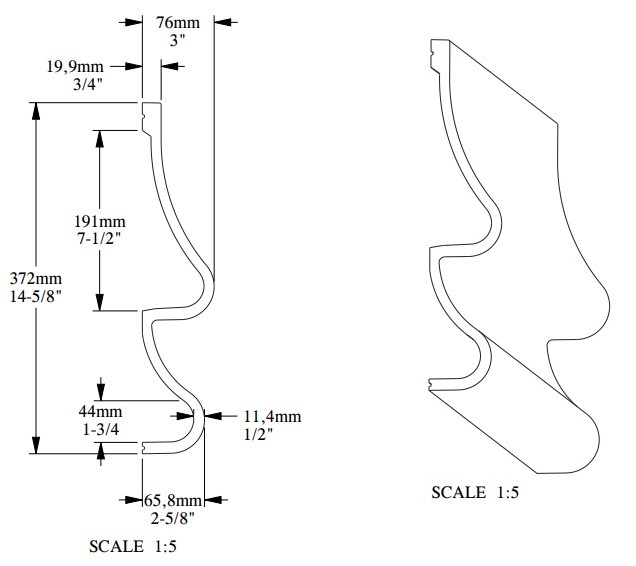 Молдинг под покраску Orac Decor Ulf Moritz Golf P3071 2000×372×76