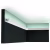 Потолочный плинтус под покраску Orac Decor Select CX190 с подсветкой 2000×30×20