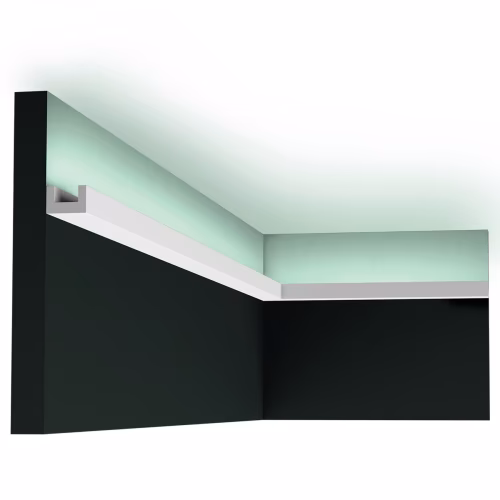 Потолочный плинтус под покраску Orac Decor Select CX190 с подсветкой 2000×30×20