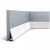 Потолочный плинтус под покраску Orac Decor Modern Diagonal SX179 с подсветкой 2000×29×97