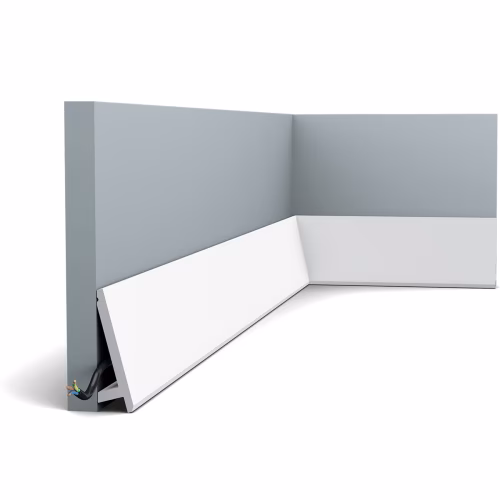 Потолочный плинтус под покраску Orac Decor Modern Diagonal SX179 с подсветкой 2000×29×97
