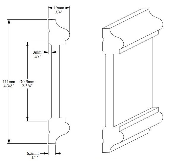 Молдинг под покраску Orac Decor Orac Luxxus P7020 2000×111×19
