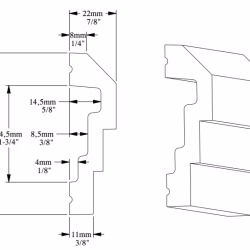 Молдинг под покраску Orac Decor Luxxus P7070 2000×74×22