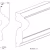 Молдинг под покраску Orac Decor Select P8030 2000×41×17