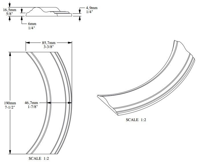 Угловой элемент к молдингу под покраску Orac Decor Orac Luxxus P8030C 190×86×17