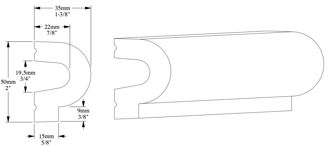Молдинг под покраску Orac Decor Orac Luxxus P8060 2000×50×35