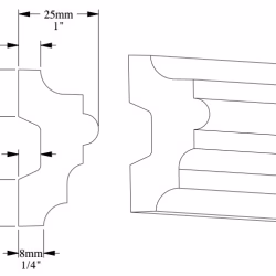 Молдинг под покраску Orac Decor Luxxus P9040 2000×50×25
