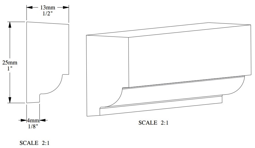 Молдинг под покраску Orac Decor Orac Luxxus P9050 2000×25×13