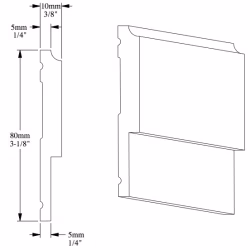 Молдинг под покраску Orac Decor Luxxus P9900 2000×80×10