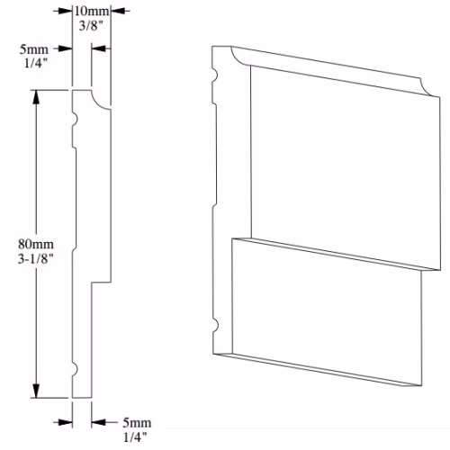 Молдинг под покраску Orac Decor Luxxus P9900 2000×80×10