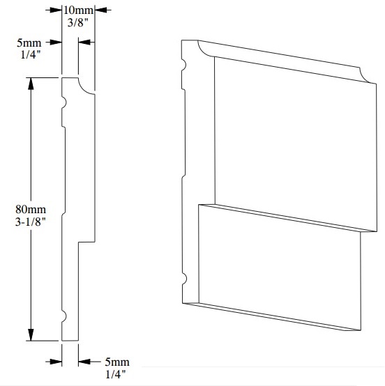 Молдинг под покраску Orac Decor Orac Luxxus P9900 2000×80×10