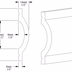 Молдинг под покраску Orac Decor Luxxus P9901 2000×70×14