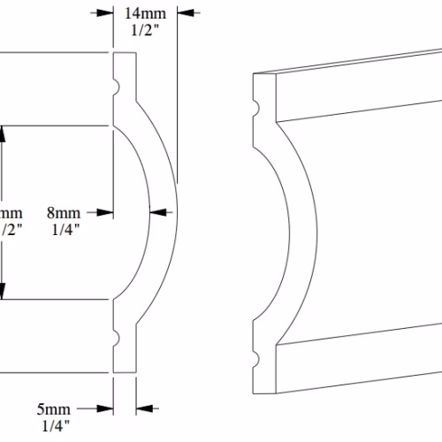 Молдинг под покраску Orac Decor Luxxus P9901 2000×70×14