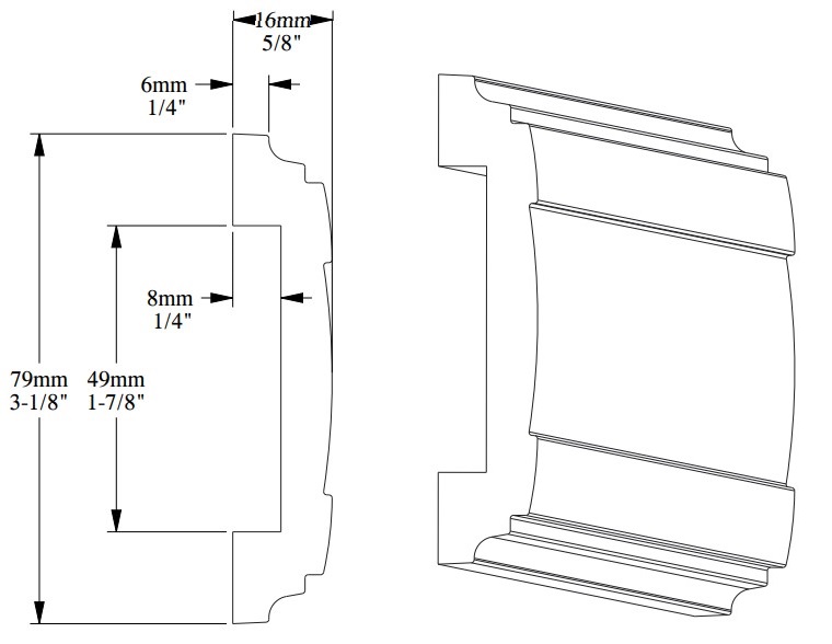 Молдинг под покраску Orac Decor Orac Axxent PX102 2000×79×16