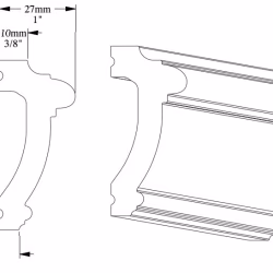 Молдинг под покраску Orac Decor Axxent PX113 2000×60×27