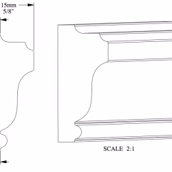 Молдинг под покраску Orac Decor Axxent PX117 2000×35×15