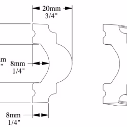 Молдинг под покраску Orac Decor Select PX120 2000×40×19